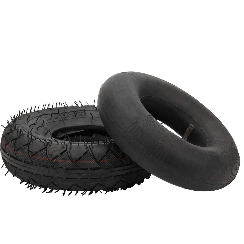 Roller Reifen, 4.10/3.50-4 Gummi Elektroroller Außen- und Schlauchreifen für E-Bike Elektroroller von Alomejor