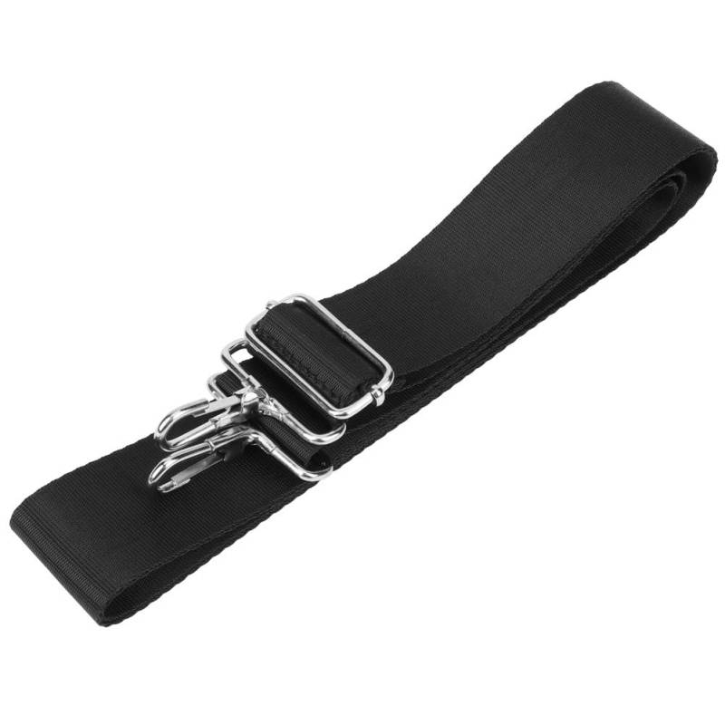 Single Shoulder Bag Strap Universeller elastischer Nylongürtel für Verschiedene Taschen mit 2 Karabinerhaken in Schwarz(schwarz) von Alomejor