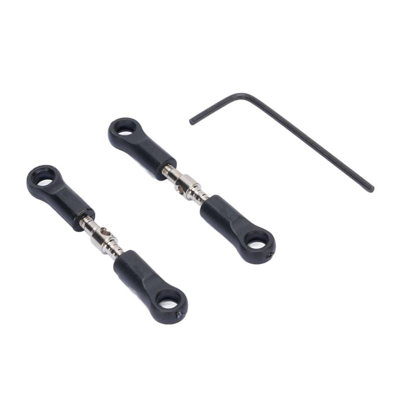 Verstellbare Pull -Stange -Bindungen Arm -Spurstange, Verstellbare Servo -Links Spurstange Aluminiumlegierung Rendeblaute Linkset Set von Alomejor