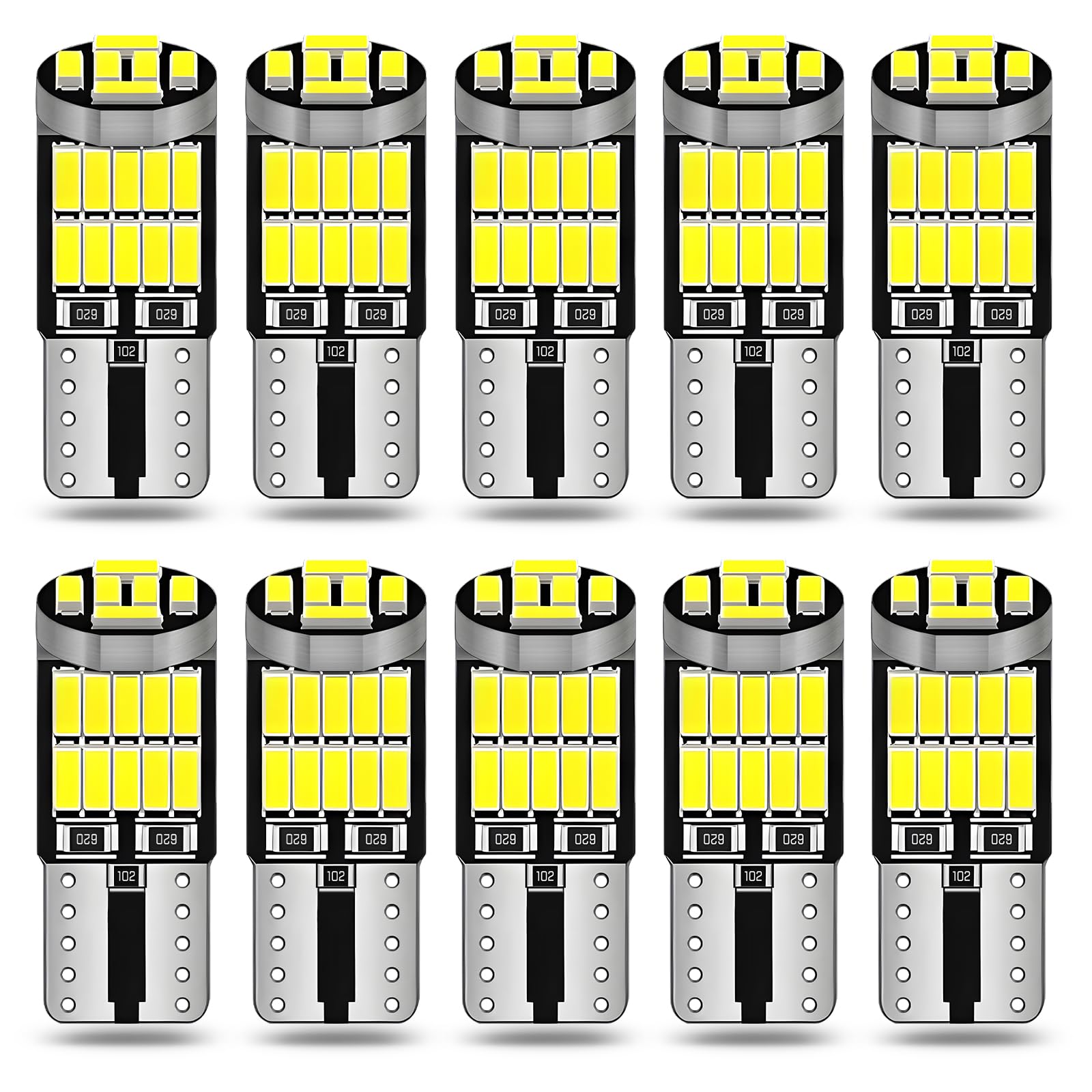 Alopee 501 10 Stück Glühbirne, 501weiße Glühbirne, 12V Boot Wohnmobil Leselampe Solarlicht Ersatzbirne Alopee 501 10 Stück Glühbirne, 501weiße Glühbirne, 12V Boot Wohnmobil Leselampe Solarlicht Ersatzbirne von Alopee