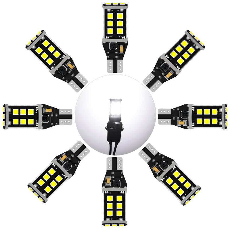 Alopee 8 Stück Glühbirne, 921906 weiße Glühbirne, 12-24V Boot Wohnmobil Leselampe Solarlicht Ersatzbirne von Alopee