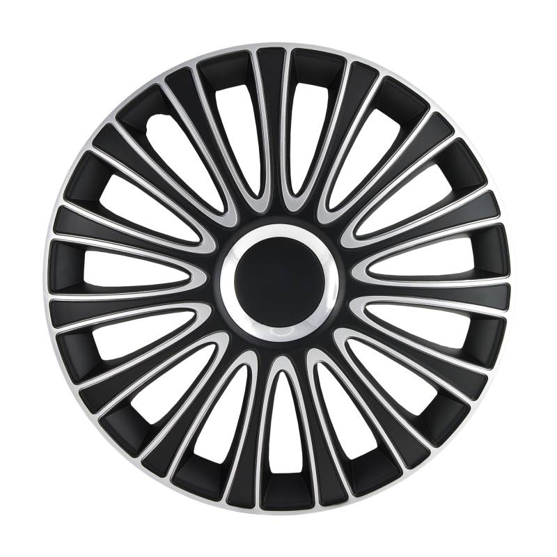 Alpena Le Mans 58287 Radzierblenden-Set 43,2 cm (17 Zoll), Schwarz/Silber von Alpena