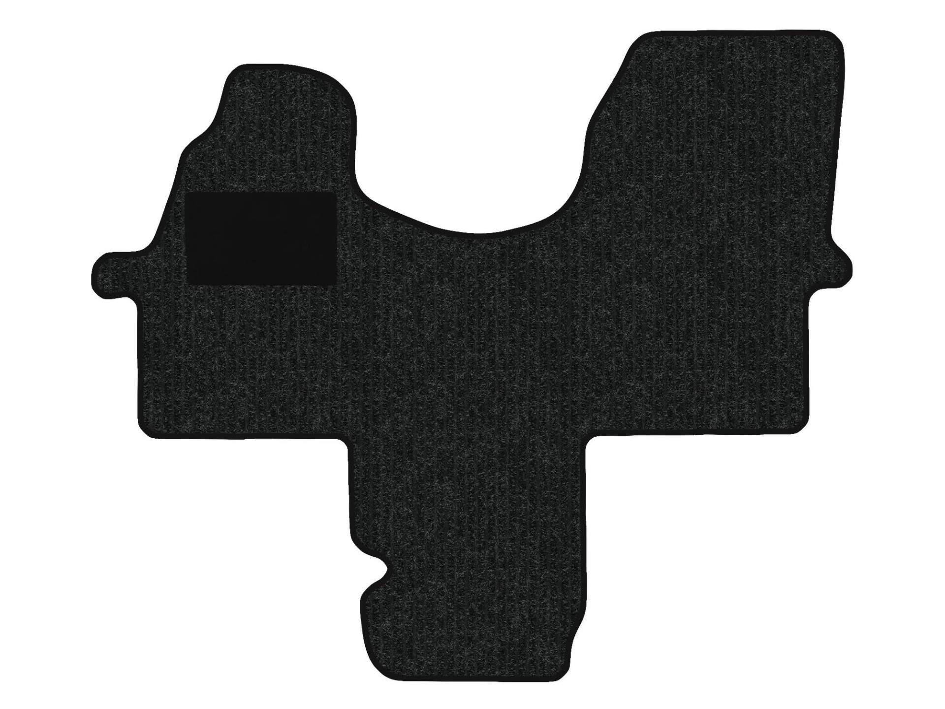 Alpha-Tex Fußmatten Auto-fussmatte Automatten-Set für VW Crafter Typ 2E, 2F, 2-Sitzer (Baujahr 2006-2016), Robust anthrazit | 1-TLG | Umrandung schwarz von Alpha-Tex Produktions- und Handels GmbH