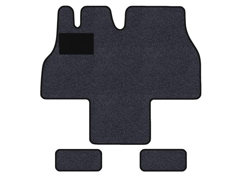 Fußmatten passend für Citroen Jumper I Typ 230 2-Sitzer (Baujahr 1994-2002), Amalfi anthrazit | 1-TLG + 2 Trittstufenmatten | Umrandung grau von Alpha-Tex Produktions- und Handels GmbH