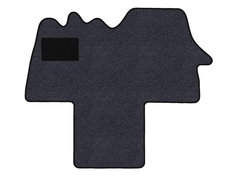Fußmatten passend für Citroen Jumper I Typ 244 2-Sitzer (Baujahr 2002-2006), Amalfi anthrazit | 1-TLG | Umrandung dunkelblau von Alpha-Tex Produktions- und Handels GmbH