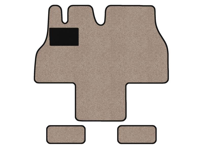 Fußmatten passend für FIAT Ducato Typ 230 2-Sitzer (Baujahr 1994-2002), Amalfi beige | 1-TLG + 2 Trittstufenmatten | Umrandung beige von Alpha-Tex Produktions- und Handels GmbH