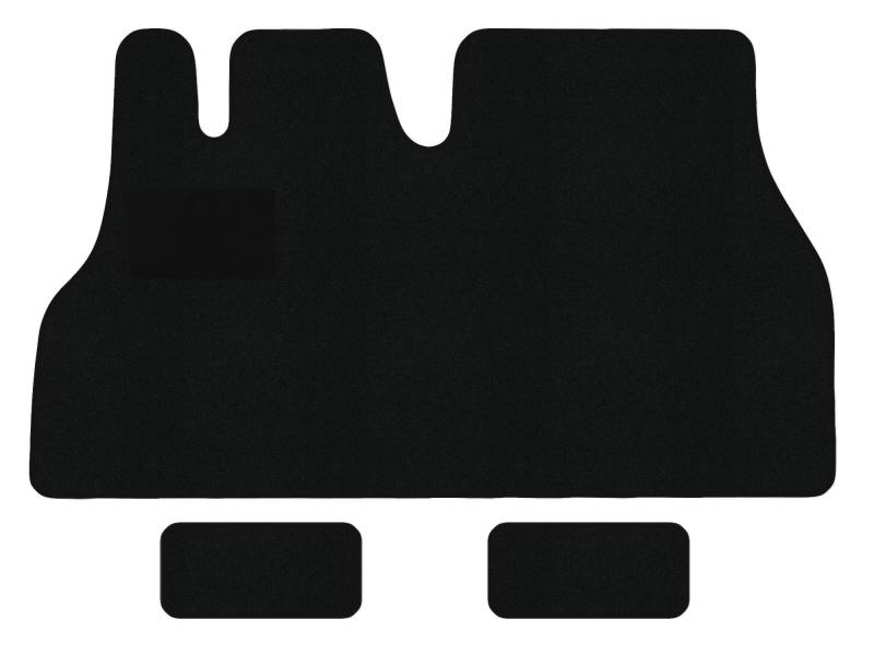 Fußmatten passend für FIAT Ducato Typ 230 3-Sitzer (Baujahr 1994-2002), Classic schwarz | 1-TLG + 2 Trittstufenmatten | Umrandung schwarz von Alpha-Tex Produktions- und Handels GmbH