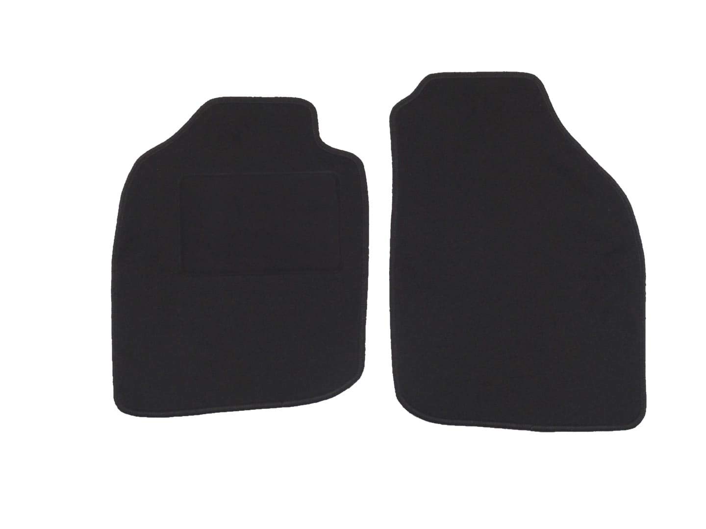 Alpha-Tex Fußmatten Auto-fussmatte Automatten-Set für Opel Tigra TwinTop (Baujahr 2004-2009), Hit schwarz | 2-TLG | Umrandung hellblau von Alpha-Tex Produktions- und Handels GmbH