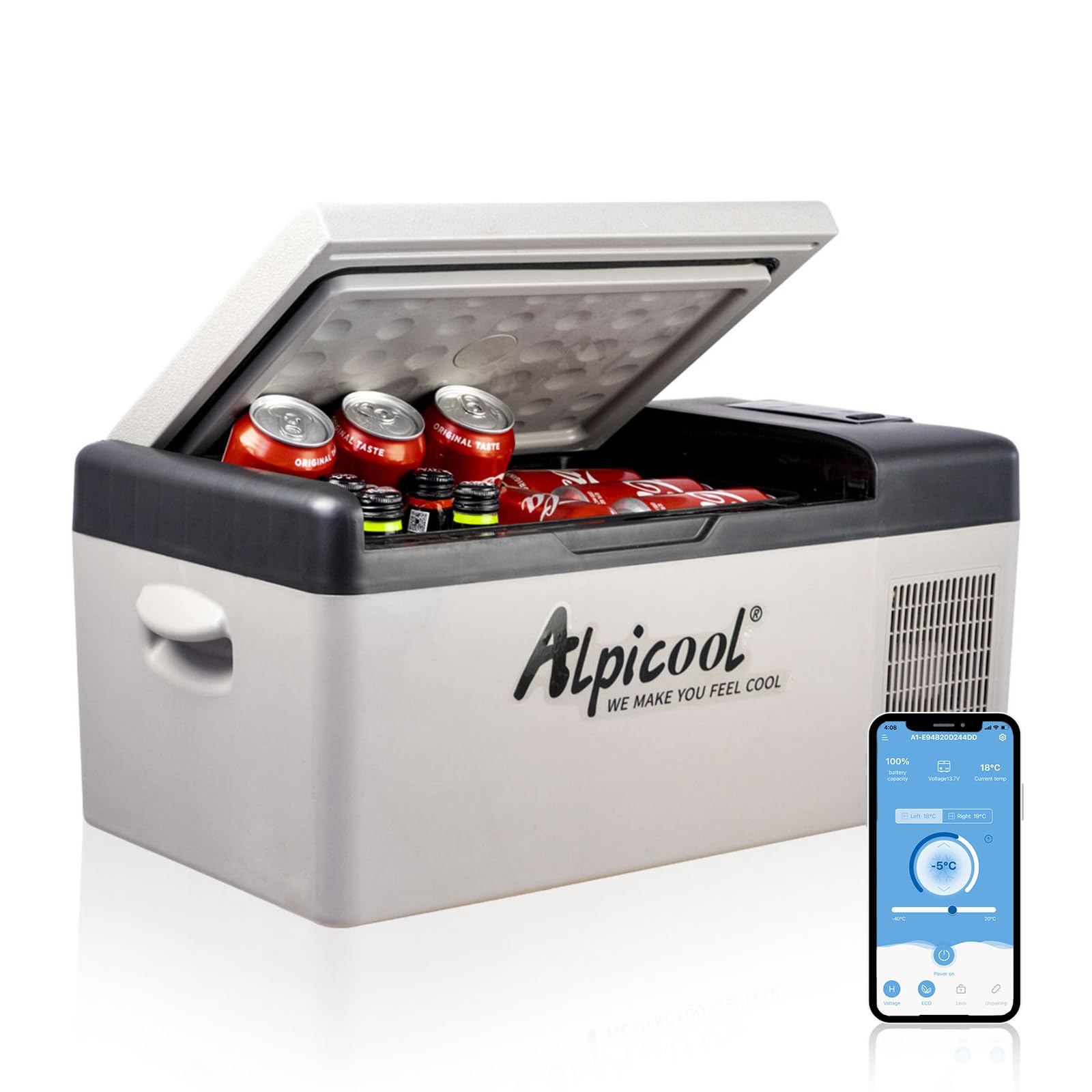Alpicool C15 15L Kompressor Kühlbox 12v Mini Kühlschrank Elektrische Camping-Gefrierbox Klein Tragbare für Auto, Lkw, Boot, RV mit USB Anschluss,-20℃-20℃ Alpicool C15 15L Kompressor Kühlbox 12v Mini Kühlschrank Elektrische Camping-Gefrierbox Klein Tragbare für Auto, Lkw, Boot, RV mit USB Anschluss,-20℃-20℃ von Alpicool