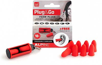 Alpine MotoSafe Plug&Go, Gehörschutz - Rot von Alpine