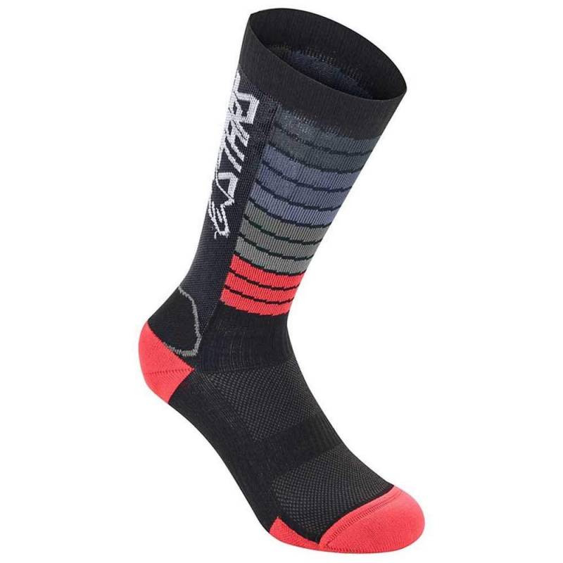 Alpinestar Unisex Alpinestars Drop Socks 22 Bekleidung, Schwarz/Hellrot, L von Alpinestars