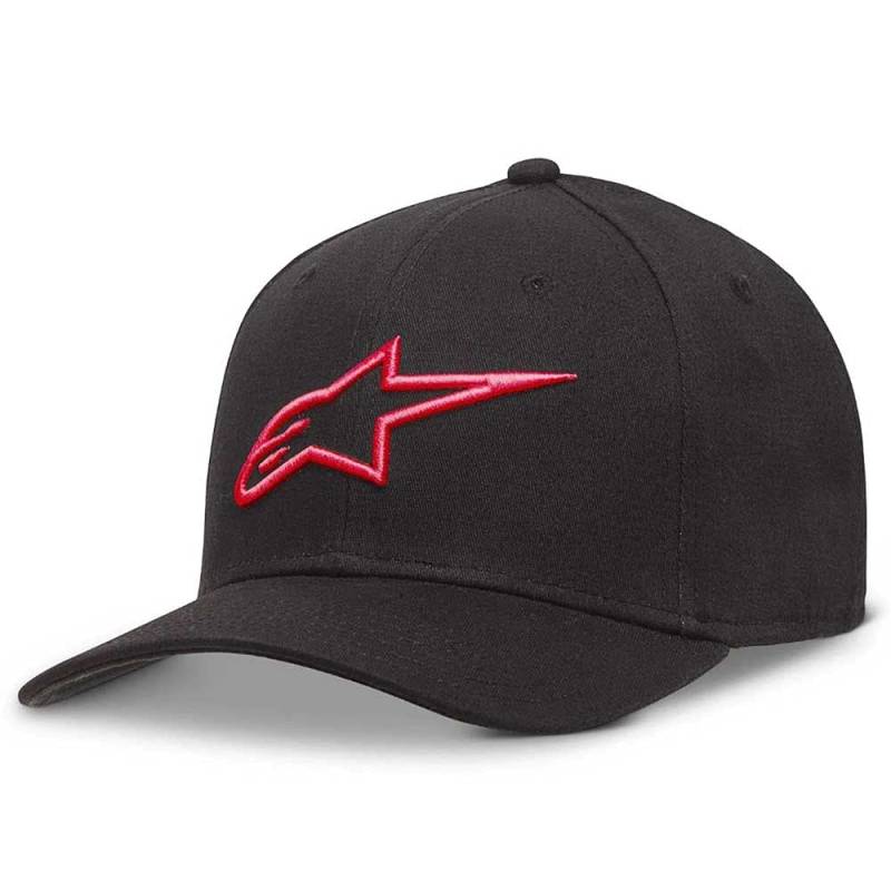 Alpinestars, Ageless Curve, Baseball Kappe, Schwarz Rot, 23X, Mann, Einheitsgröße von Alpinestars