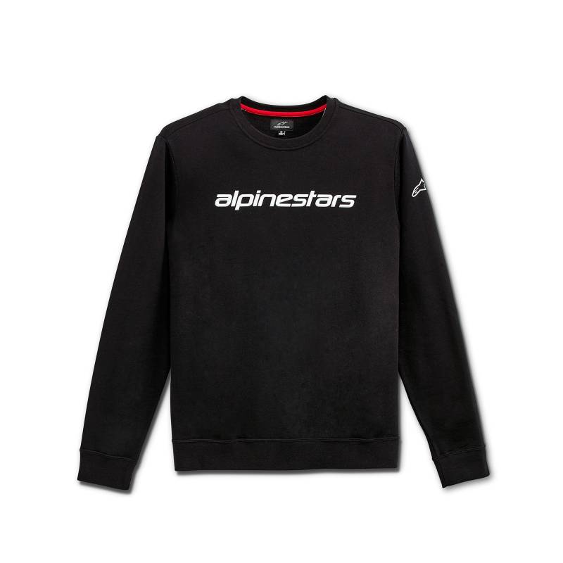 Alpinestars, Linear Crew Fleece, Sweatshirt, Schwarz-Weiss, S, Mann von Alpinestars