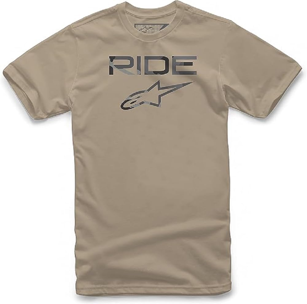 Alpinestars, Ride 2.0 Camo, Kurzarm-Shirt, Sand, M, Mann von Alpinestars