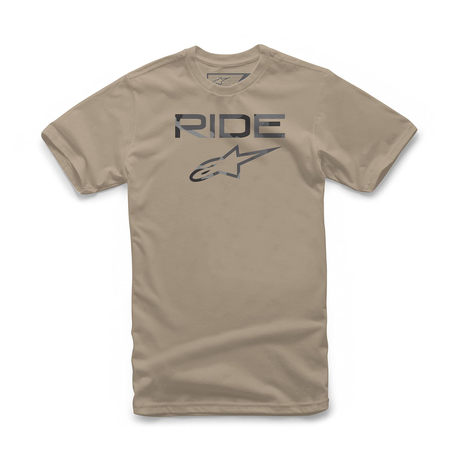 Alpinestars, Ride 2.0 Camo, Kurzarm-Shirt, Sand, XXL, Mann von Alpinestars