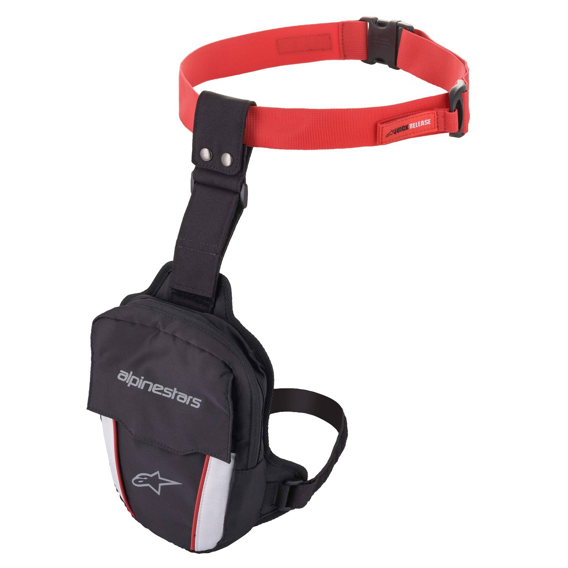 Alpinestars Access Thigh Bag Black/Red/White Einheitsgröße von Alpinestars