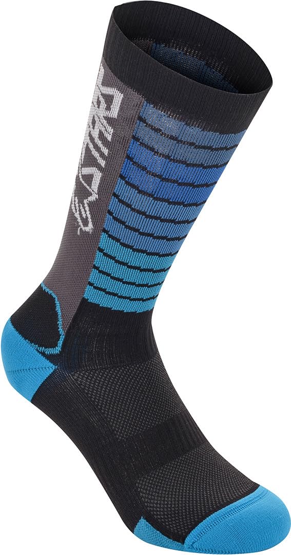 Alpinestars Alpinestar Unisex Drop Socks 22 Bekleidung, Schwarz/Aqua, L von Alpinestars