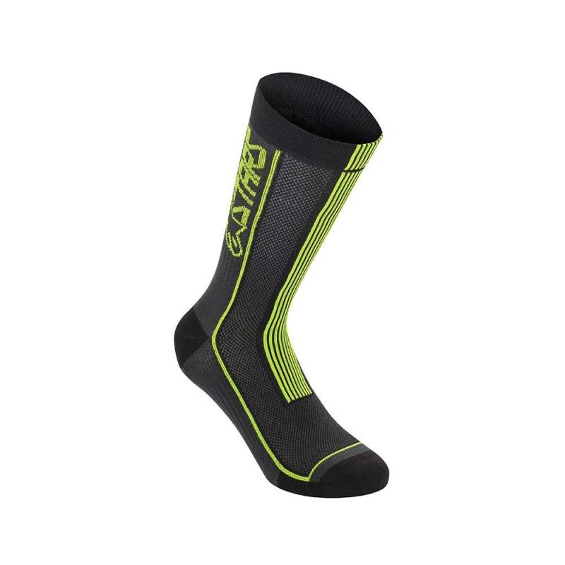 Alpinestars Alpinestar Unisex Sommersocken 22 Bekleidung, Schwarz/Acid Yellow, M von Alpinestars