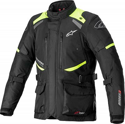 Alpinestars Andes V3, Textiljacke Drystar - Schwarz/Neon-Gelb - XL von Alpinestars