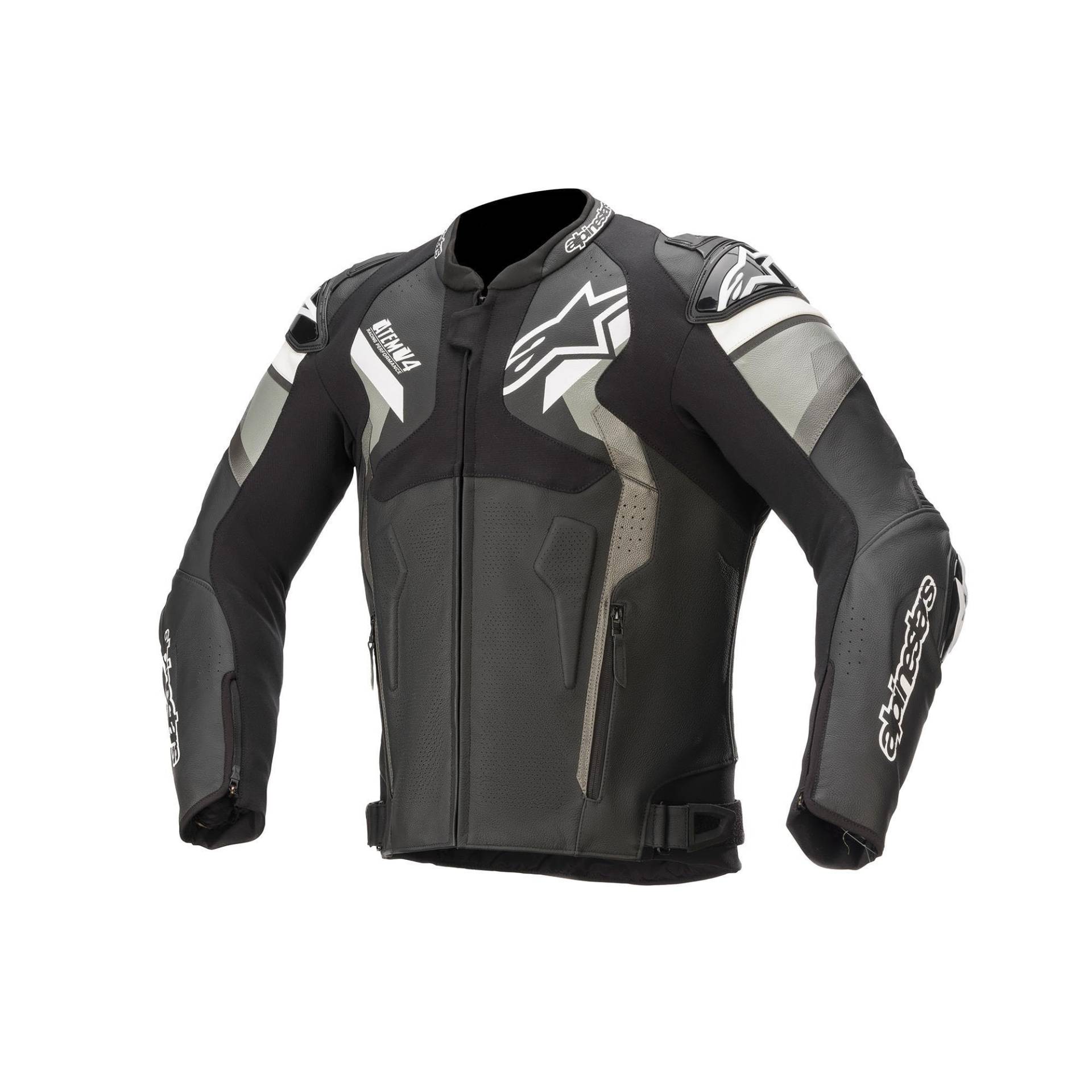 Alpinestars Atem V4 Leather Jacket Black/Grey/White Alpinestars Atem V4 Leather Jacket Black/Grey/White von Alpinestars
