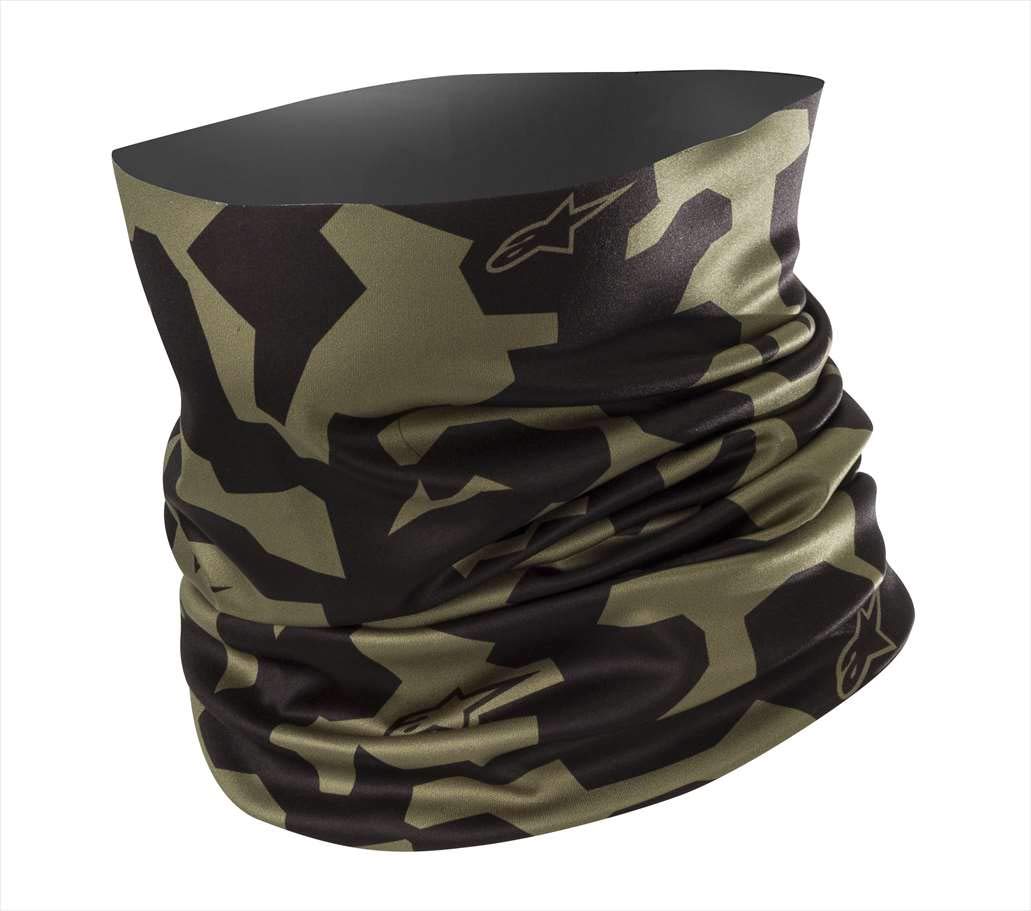 Alpinestars Camo Neck Tube Military Green Black, Schwarz, Einheitsgröße von Alpinestars