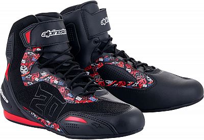 Alpinestars FQ20 Faster-3 Rideknit, Schuhe - Schwarz/Hellrot - 11 US von Alpinestars