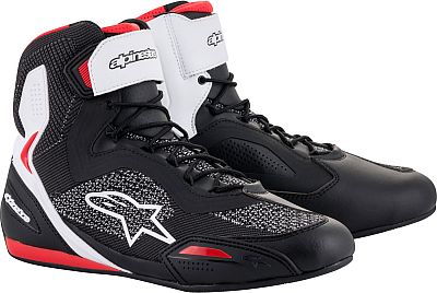 Alpinestars Faster 3 Rideknit, Schuhe - Schwarz/Weiß/Rot - 12 US von Alpinestars