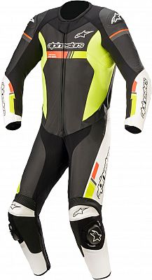 Alpinestars GP Force Chaser, Lederkombi 1tlg. - Schwarz/Weiß/Neon-Rot/Neon-Gelb - 52 Alpinestars GP Force Chaser, Lederkombi 1tlg. - Schwarz/Weiß/Neon-Rot/Neon-Gelb - 52 von Alpinestars