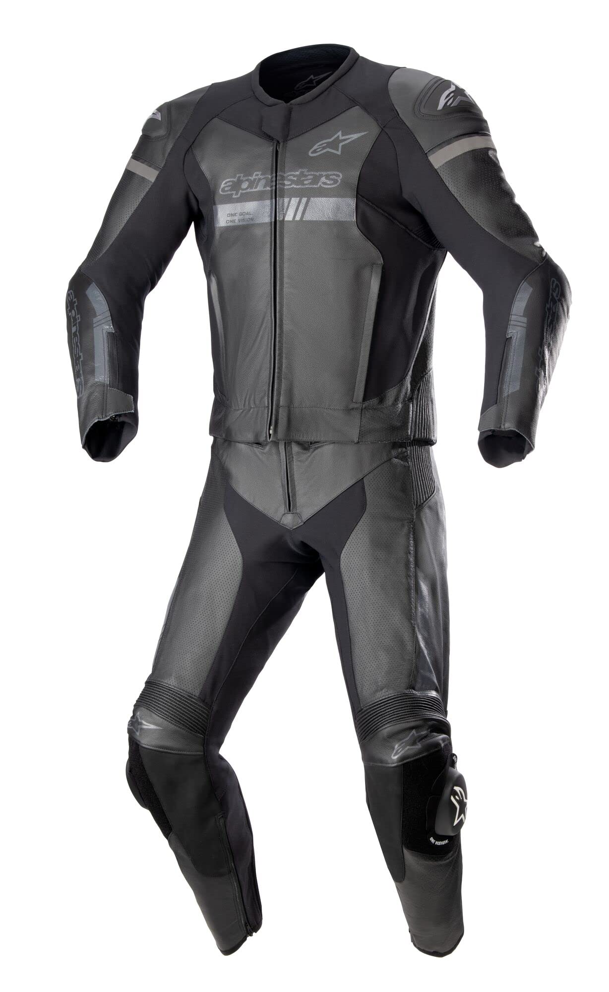 Alpinestars GP Force Chaser Lederkombi 2tlg. Herren (schwarz), 54 von Alpinestars