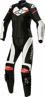 Alpinestars GP Plus, Lederkombi 2tlg. Damen - Schwarz/Weiß/Neon-Rot - 40 von Alpinestars