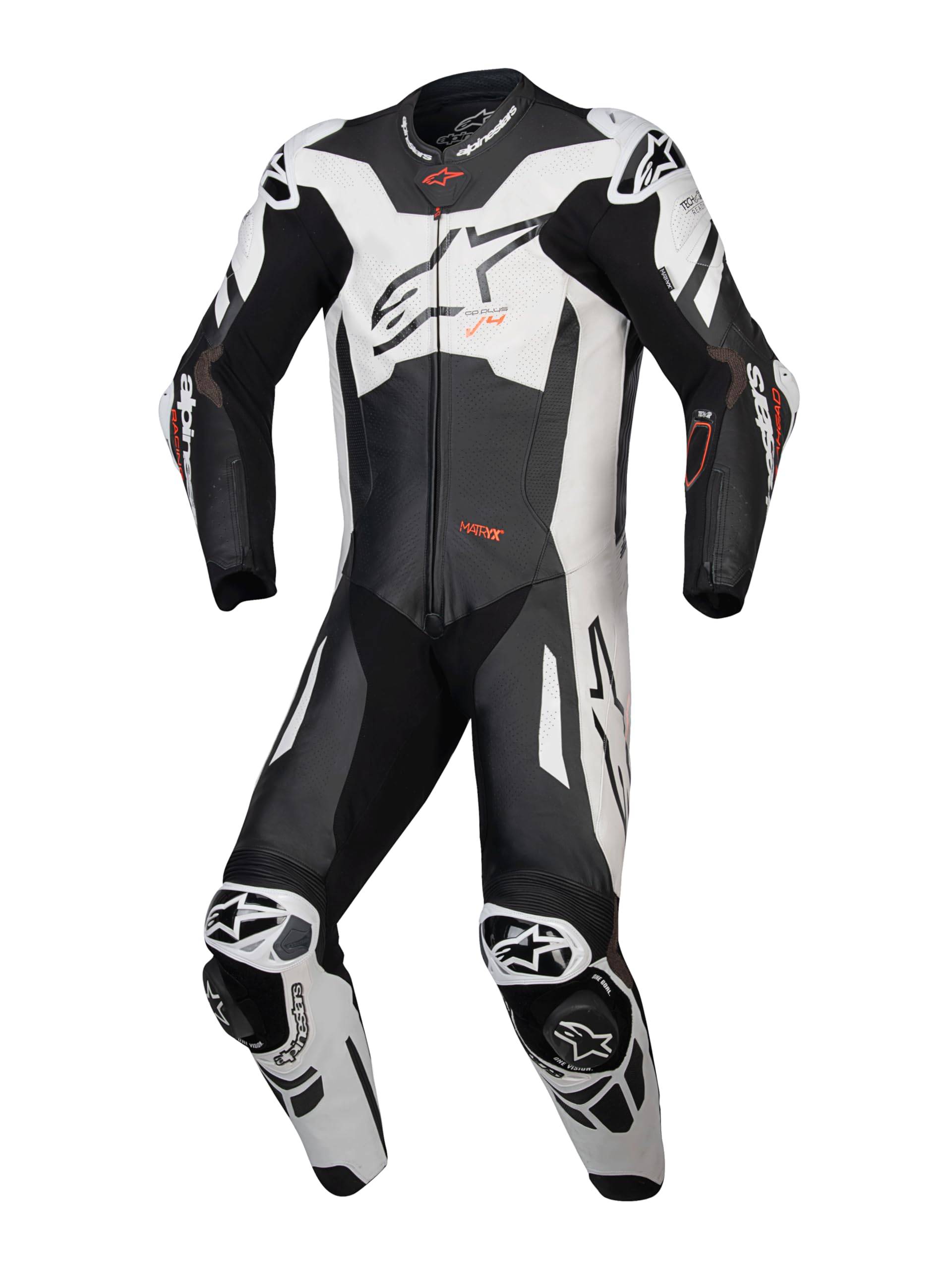 Alpinestars GP-Plus V4 Sprint Tech Air-kompatibel 1PC Einteiler Racing Anzug, BLACK WHITE RED FLUO, 56 Alpinestars GP-Plus V4 Sprint Tech Air-kompatibel 1PC Einteiler Racing Anzug, BLACK WHITE RED FLUO, 56 von Alpinestars
