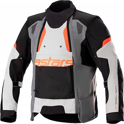 Alpinestars Halo, Textiljacke Drystar - Schwarz/Grau/Hellgrau/Orange - M von Alpinestars