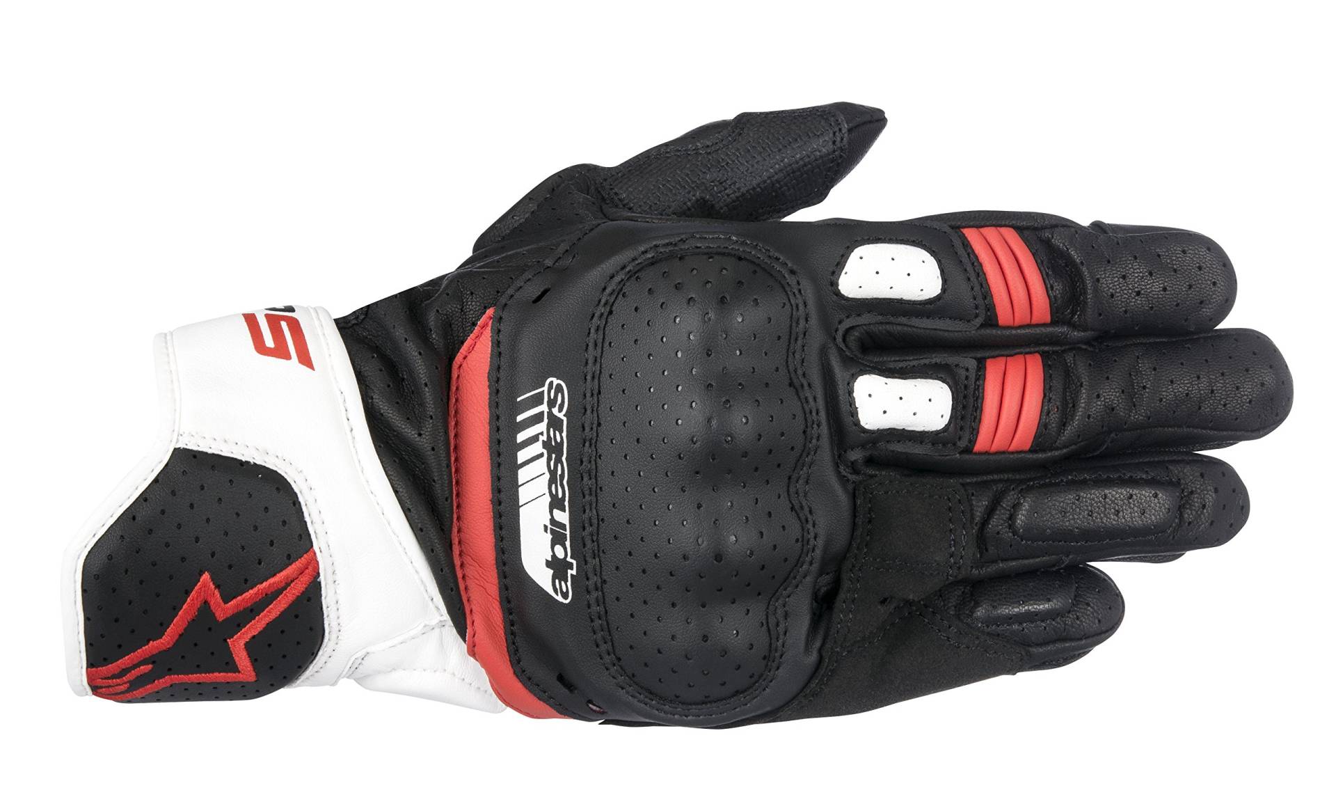 Alpinestars Handschuhe SP-5 Leder Motorrad Sporthandschuh schwarz Weiss rot Größe L / 9 Alpinestars Handschuhe SP-5 Leder Motorrad Sporthandschuh schwarz Weiss rot Größe L / 9 von Alpinestars
