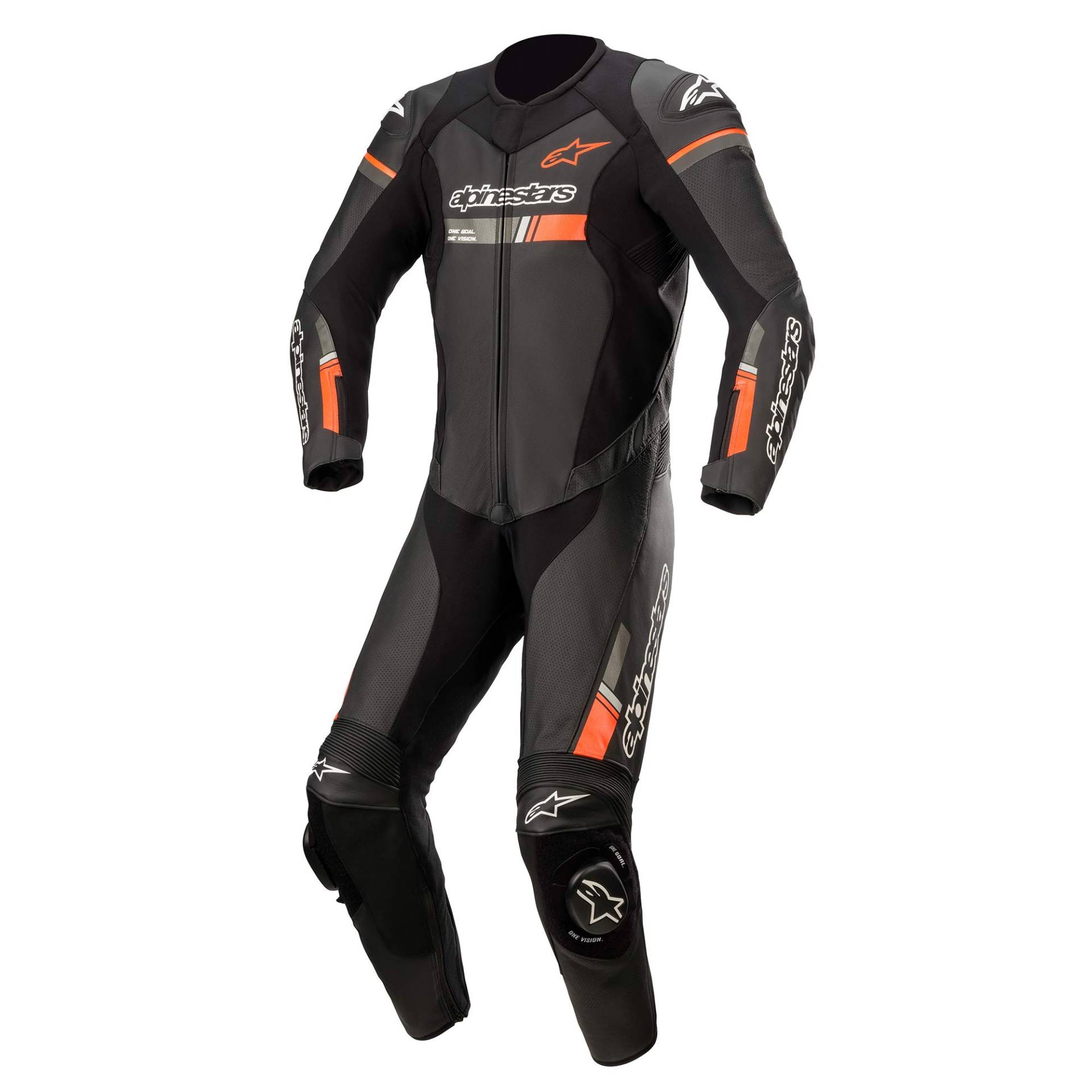 Alpinestars Herren Lederkombi x, Schwarz/Rot, 50 EU von Alpinestars