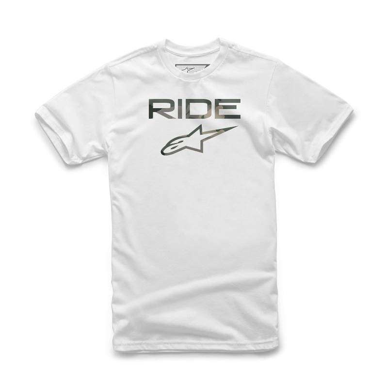 Alpinestars Herren Ride 2.0 Camo T shirt, Weiß, L EU von Alpinestars