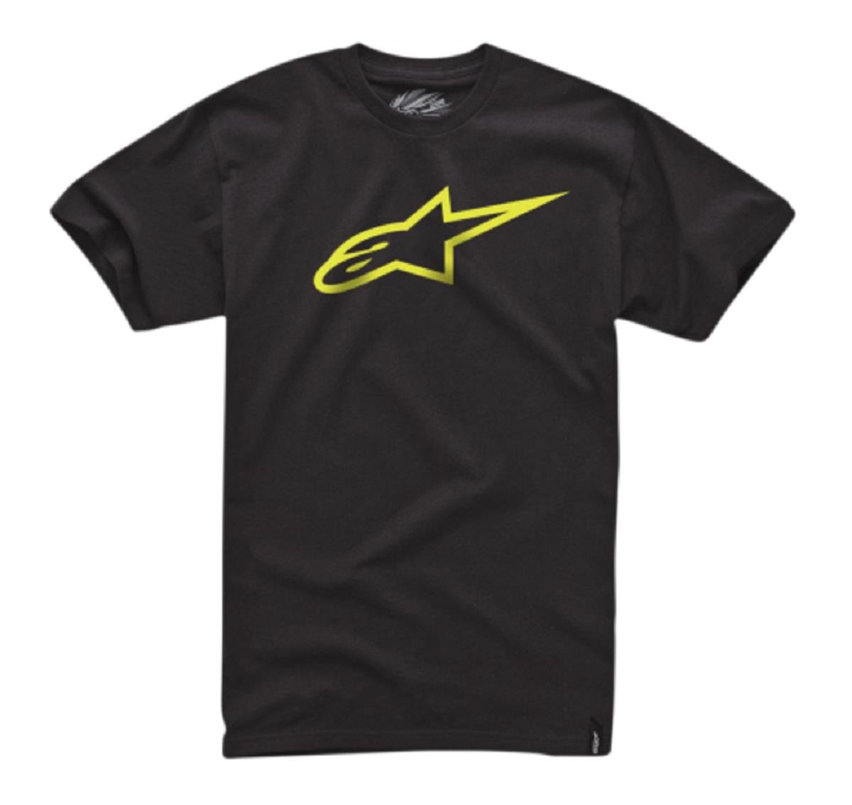 Alpinestars Herren T-Shirt AGELESS CLASSIC TEE, Black/Yellow, L, 1032-72030 von Alpinestars