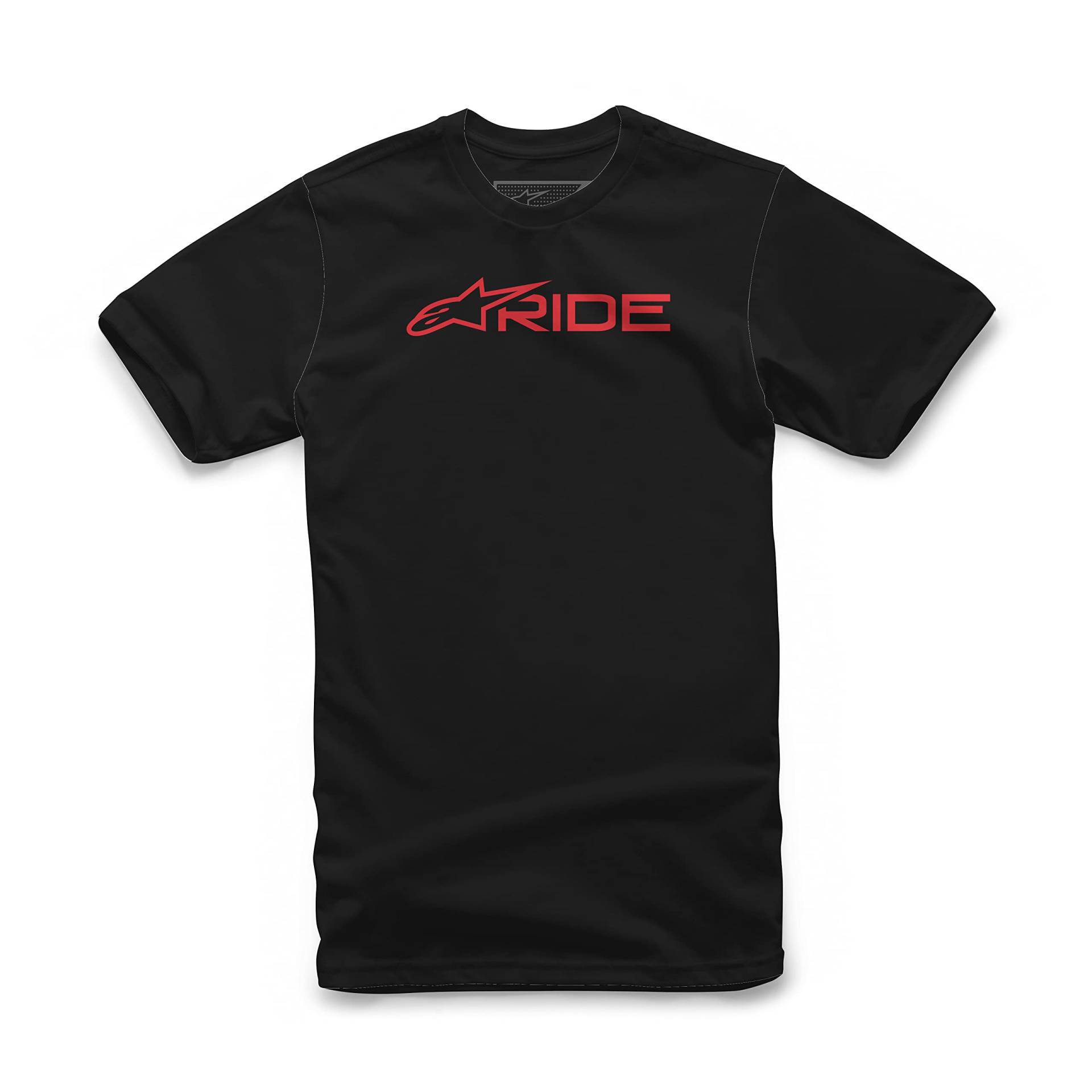 Alpinestars Ride 3.0 Tee T-Shirt für Herren Sportlicher Kurzarmshirt Schwarz/Rot Größe M von Alpinestars