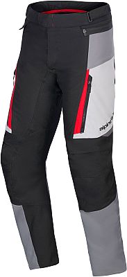 Alpinestars Honda ST-1, Textilhose wasserdicht - Hellgrau/Dunkelgrau/Schwarz/Rot - 4XL von Alpinestars