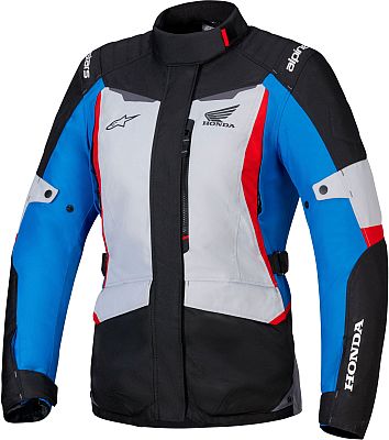 Alpinestars Honda Stella ST-1, Textiljacke wasserdicht Damen - Hellgrau/Schwarz/Blau/Rot - XXL von Alpinestars