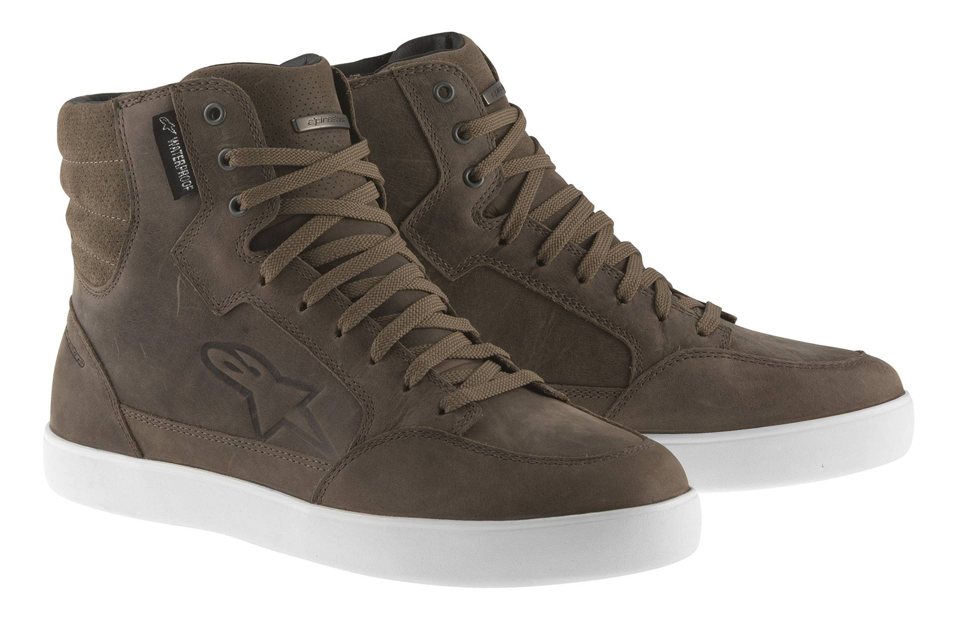 Alpinestars J-6 wasserdichter Motorradsneaker, Farbe braun, GröÃŸe 105(43.5) von Alpinestars