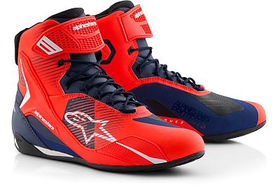 Alpinestars MM93 Faster 4, Schuhe - Neon-Rot/Dunkelblau - 13 US von Alpinestars