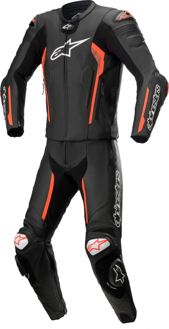 Alpinestars Missile V2 2-Teiler Motorrad Lederkombi (Black/Red,58) von Alpinestars
