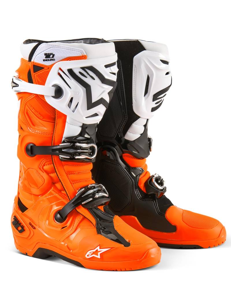 Alpinestars Motocross-Stiefel Tech 10 Enduro Orange Gr. 47 von Alpinestars