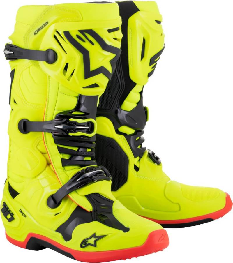 Alpinestars Motocross-Stiefel Tech 10 Gelb Gr. 43 von Alpinestars