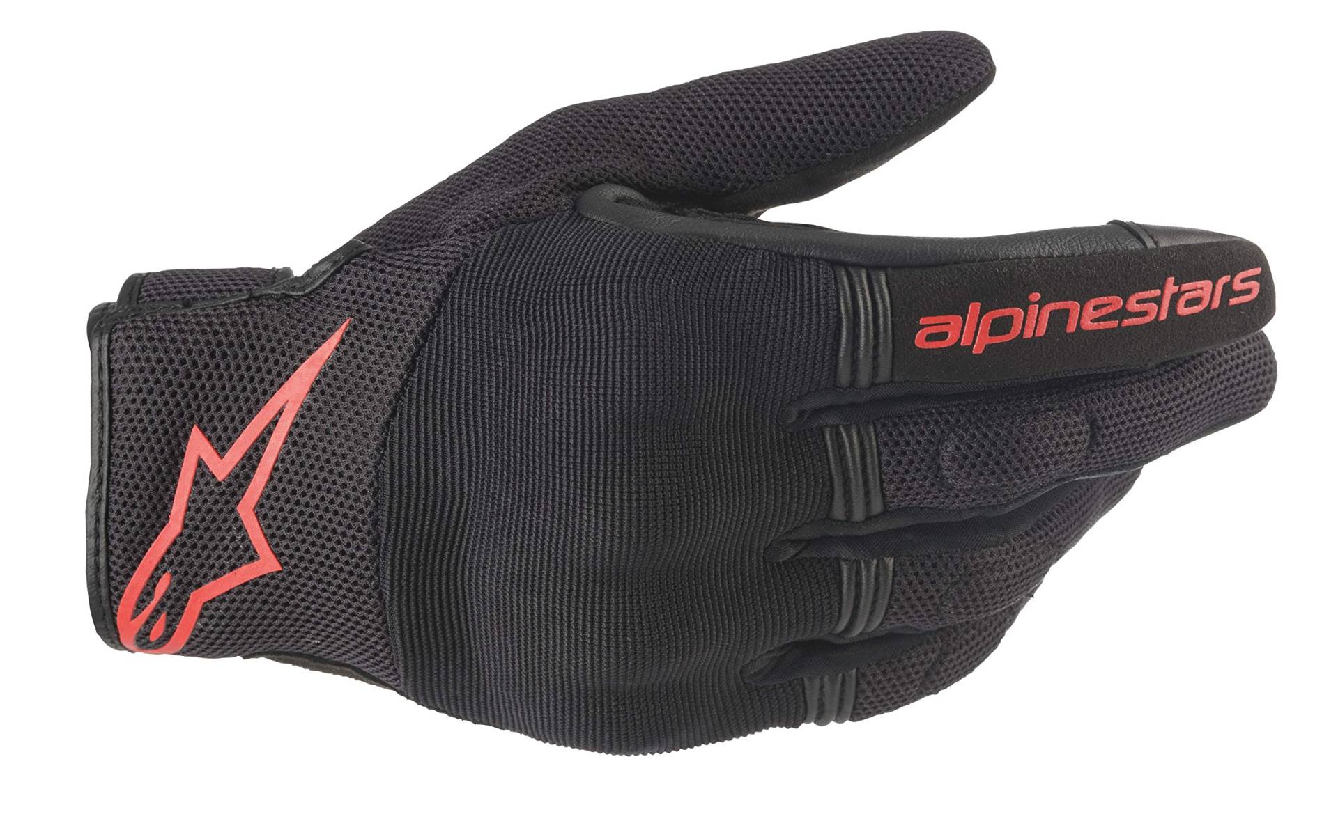 Alpinestars Motorradhandschuhe Copper Gloves Black Red Fluo, BLACK/RED/FLUO, M, 35684201030- M von Alpinestars