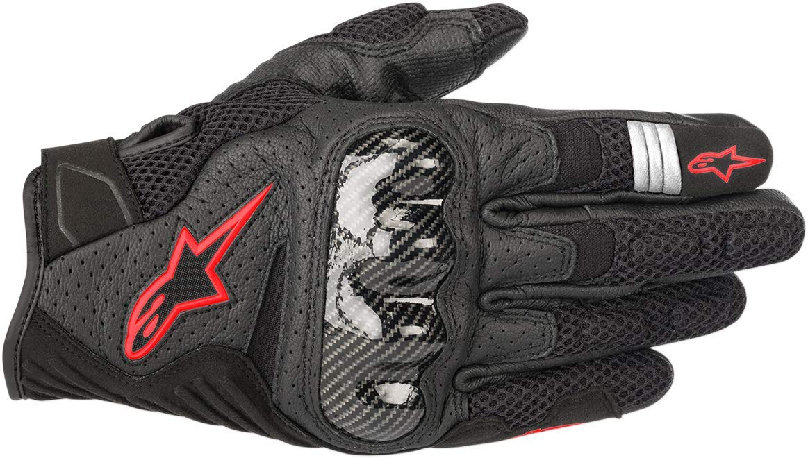 Alpinestars Motorradhandschuhe SMX-1 Air V2 Gloves Black Red Fluo, Schwarz/Rot, S Alpinestars Motorradhandschuhe SMX-1 Air V2 Gloves Black Red Fluo, Schwarz/Rot, S von Alpinestars