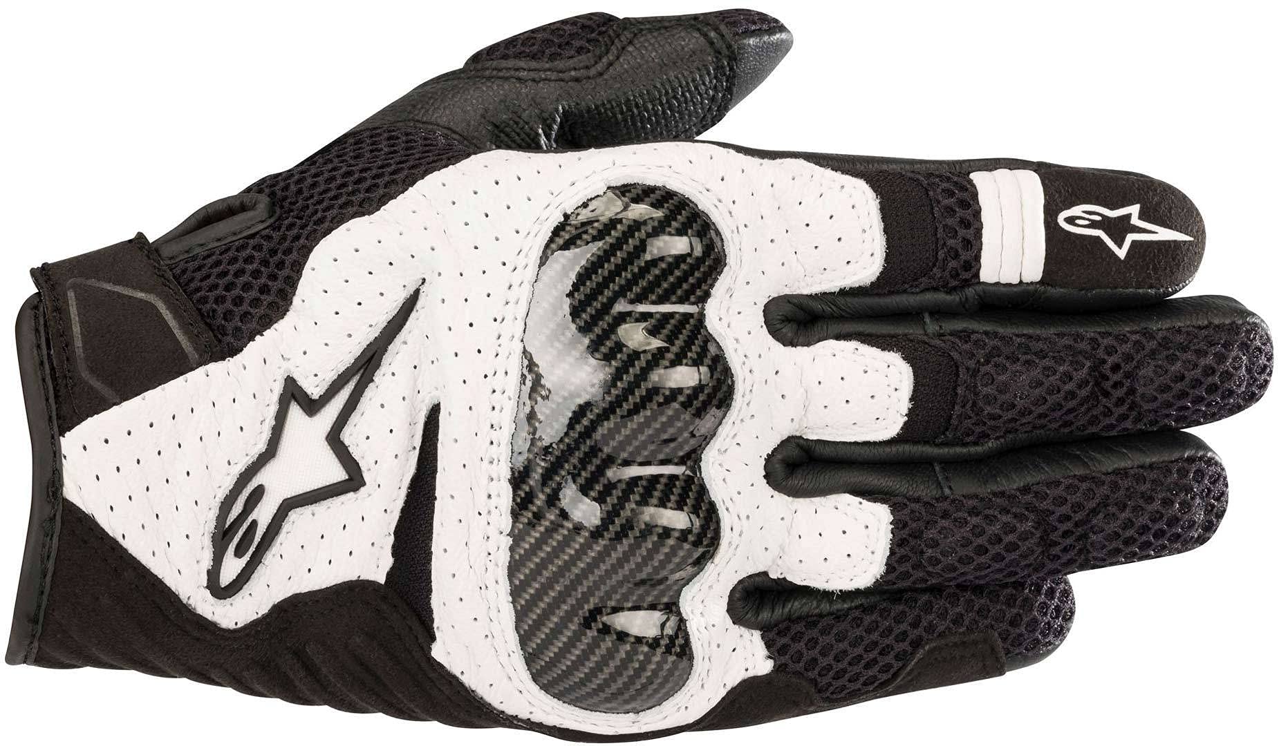 Alpinestars Motorradhandschuhe Smx-1 Air V2 Gloves Black White, Schwarz/Weiss, M von Alpinestars