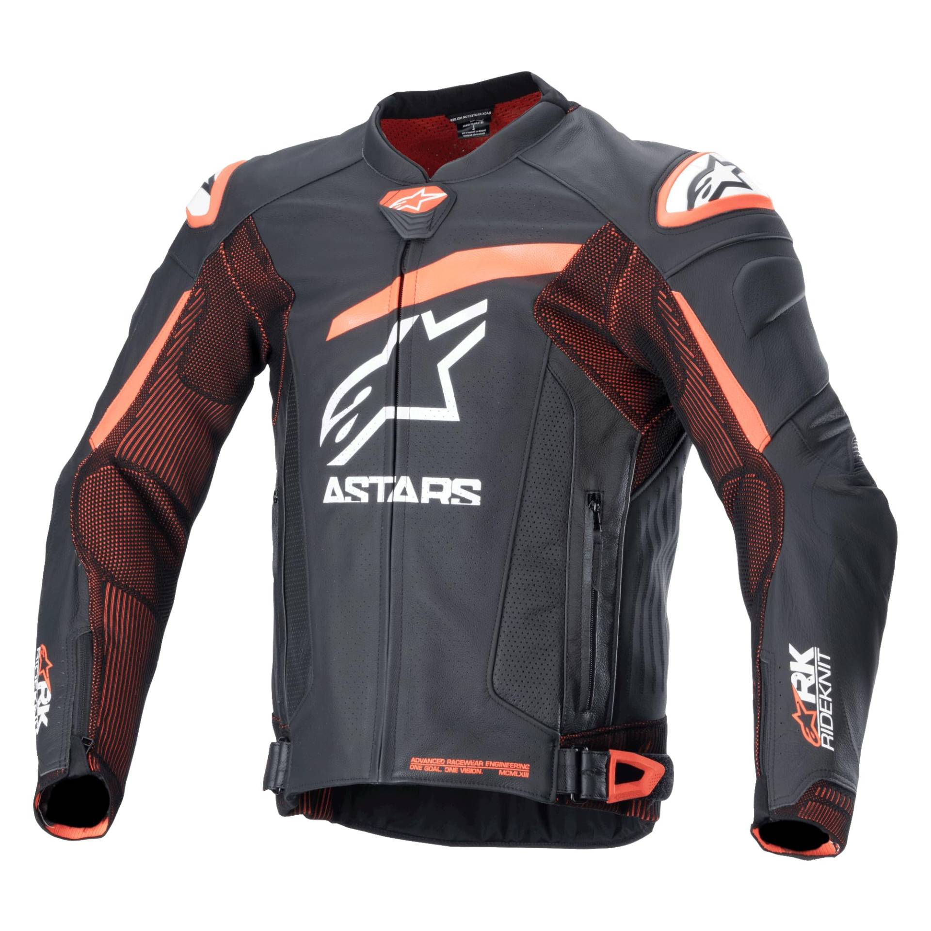 Alpinestars Motorradjacke GP Plus R V4 RideKnit Jacket sportliche Lederjacke, BLACK RED FLUO WHITE, 52 Alpinestars Motorradjacke GP Plus R V4 RideKnit Jacket sportliche Lederjacke, BLACK RED FLUO WHITE, 52 von Alpinestars