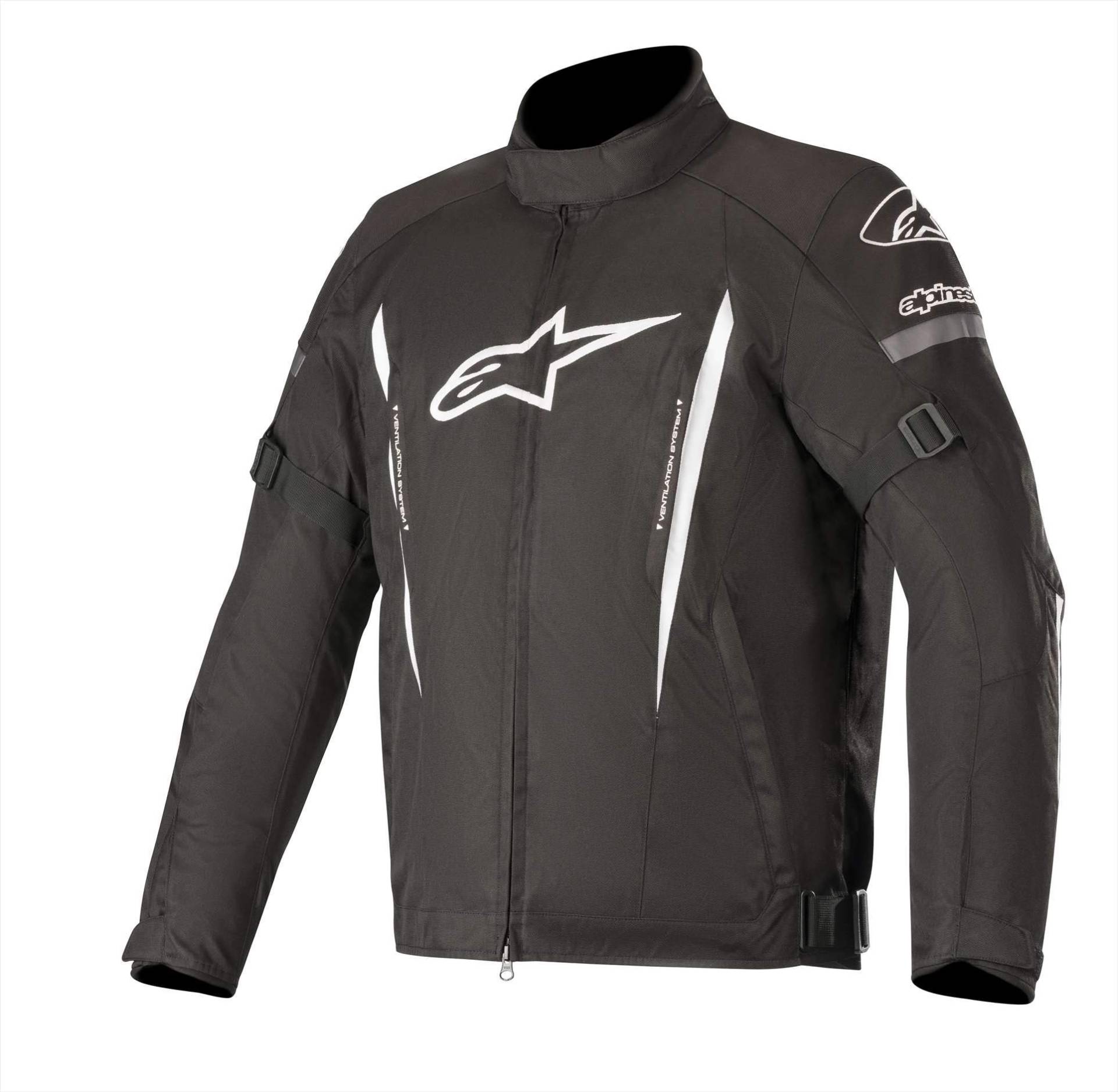 Alpinestars Motorradjacken Gunner V2 Wp Jacket, Schwarz/Weiss, 320681912- M von Alpinestars