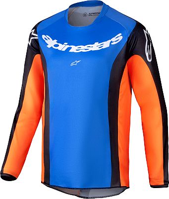 Alpinestars Racer Melt, Trikot Jugend - Blau/Orange/Schwarz - S von Alpinestars